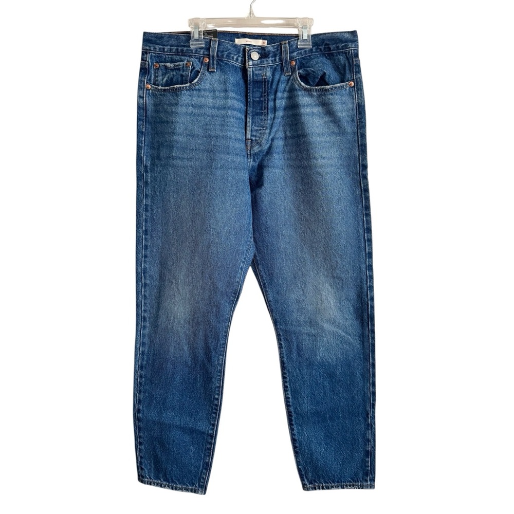 Levi's Wedgie Straight Leg Blue Jeans - Picture 2 of 5